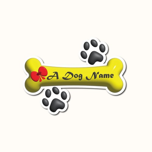 Personalized dog name vinyl - personalized,