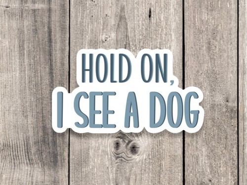 Cute dog lover sticker funny - cute,