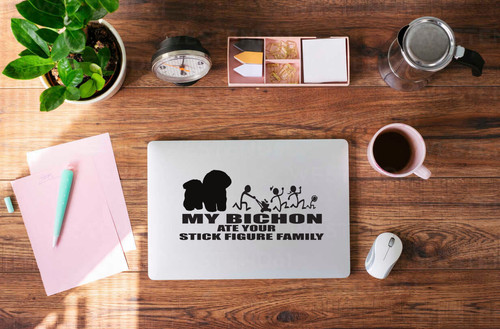 Bichon vinyl decal - vinyl, decal:
