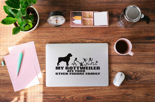 Rottweiler humor decal my - humor, 'my