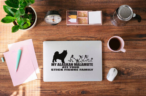 Quirky vinyl decal alaskan - decal:,